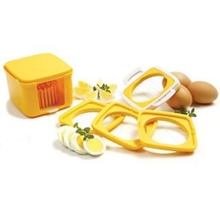 Norpo Yellow 5 Piece Egg Slicer Set with Storage Case