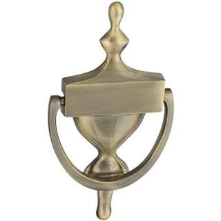 National Hardware V1914 7 Door Knocker in Antique Brass by National