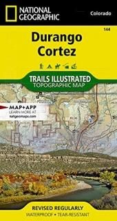 National Geographic Trails Illustrated Map Durango / Cortez Colorado USA