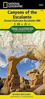 National Geographic Canyons of the Escalante Trails Illustrated Map Grand Stairc