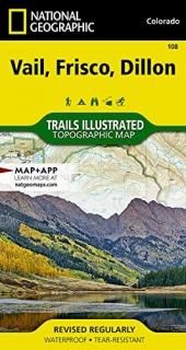 National Geographic Trails Illustrated Vail / Frisco / Dillon Colorado National 