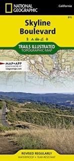 National Geographic Skyline Boulevard Map California National Geographic Trails 