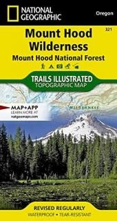 National Geographic Mount Hood Wilderness Mount Hood National Forest Map Trails 