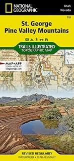 National Geographic Trails Illustrated Topographic Map St. George Pine Valley Mo