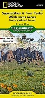 National Geographic Trails Illustrated Map Superstition & Four Peaks Wilderness 