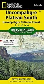 National Geographic Trails Illustrated Map Uncompahgre Plateau South Colorado
