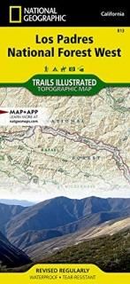 National Geographic Los Padres National Forest West Map Trails Illustrated Other