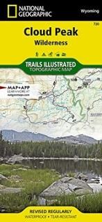 National Geographic Trails Illustrated Map Cloud Peak Wilderness Wyoming