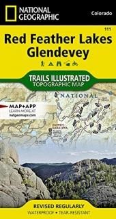 National Geographic Trails Illustrated Map Red Feather Lakes / Glendevey Colorad