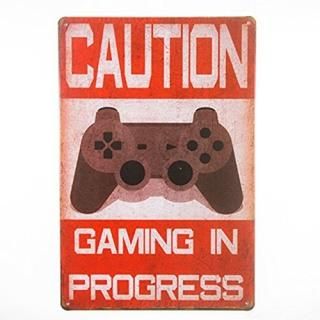 t-ray Shabby Chic Funny Cautionin Progress᥿Tin Signݥɥץ顼