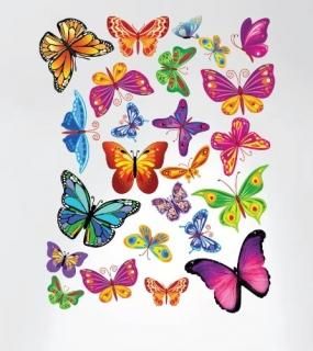 Υ١ƥ ƥ󥷥Innovative Stencils Easy Peel and Stick Colorful Butterflies Nurser