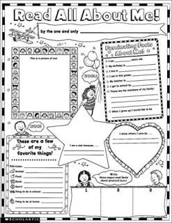 Instant Personal Poster Sets Read All About Me!  30 Big Write-And-Read Learning 