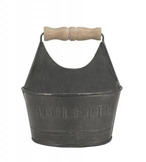 CTW Home Collection Gray Colonial Tin Works Small Toiletries Bathroom Caddy 4501