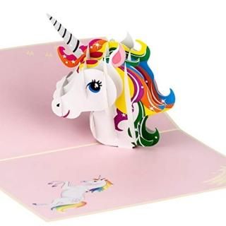 Unicorn Pop Up Birthday Card by DEVINE Popup Cards  3D Birthday Card for Kids Mo