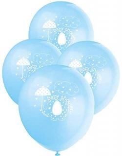 Unique Party 12 Inch Rubber Balloon - Umbrellaphants Blue