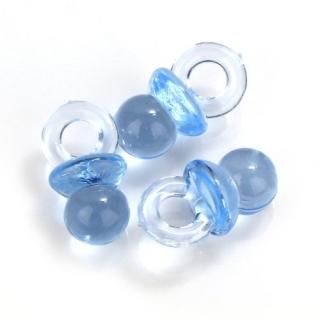 Small Blue Acrylic Baby Pacifier Baby Shower Favors - 144 Pieces by DPC