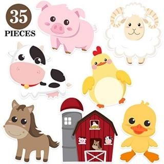 Blulu Farm Animal Party Decorations and Supplies Farm Animals Decor for Baby Sho
