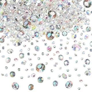 4000 Pieces Table Confetti 3 Sizes Wedding Crystals Acrylic Diamonds Rhinestones