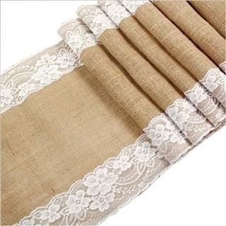 300cm x 12 - Awtlife 30cm x 300cm Burlap Table Runner for Wedding Bridal Shower 