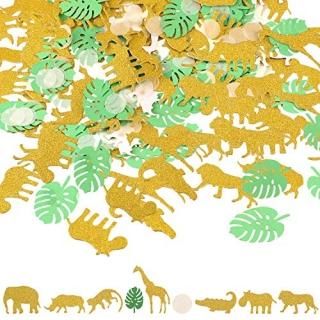 200 Pieces Jungle Animal Confetti Safari Theme Table Confetti Zoo Animal Shape G