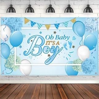 Blulu Baby Shower Party Backdrop Decorations Large Durable Fabric Made Baby Show