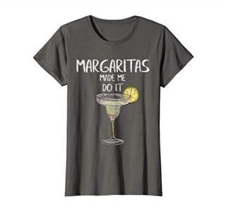 Womens Margaritas Made Me Do It Shirt Cinco De Mayo Mexican Party T-Shirt
