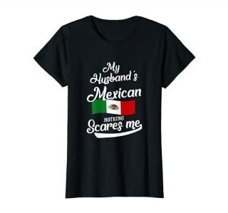 Womens Mexican Husband Mexico Wife Anniversary Wedding Gift T-Shirt