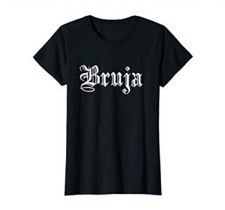 Womens Bruja Dia de Muertos Mexican Halloween Witch Latina T-Shirt