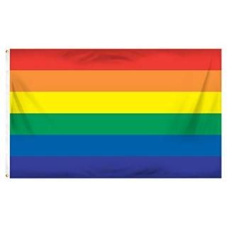 Online Stores Rainbow Printed Polyester Flag 3 by 5-Feet