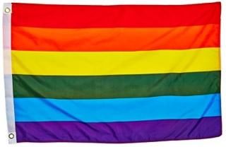 Quality Standard Flags Rainbow Polyester Flag 2 by 3'