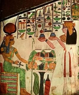 Ancient Egyptian Wall Paintings 1956 Tomb of Queen Nefertari Poster Print 18 x 2