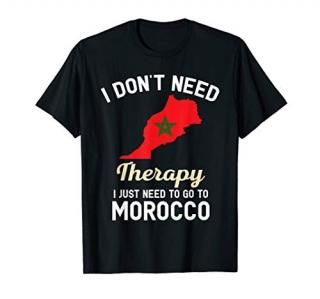 Morocco Moroccan Flag Map Travel Gifts T-Shirt