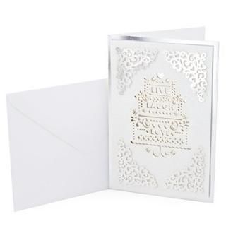 Live Laugh Love - Hallmark Signature Wedding Greeting Card