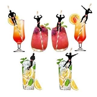 Bachelorette Gold Straws Stripper Pole Dancer Straw24pcs Bachelorette Party Naug