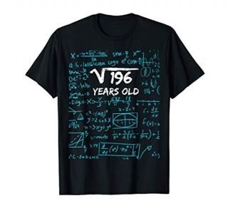 Square Root of 196  14th Birthday 14 Years Old Gift T-Shirt