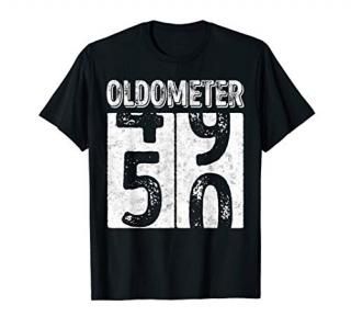 50th Birthday Gift 50 Years Old Tee Oldometer 50 T-Shirt