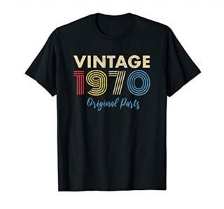 50th Birthday Gift Vintage Distressed Born in 1970 T-Shirt