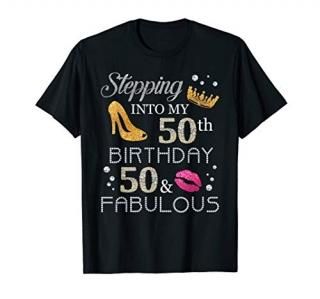 Stepping into my 50th Birthday 1970 Gifts For Her 50th Bday T-Shirt