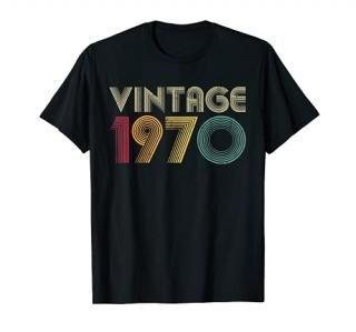 Retro 1970 50th Birthday Gift Classic 50 Years Old Men Women T-Shirt