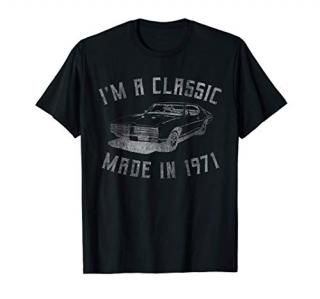 Cool Car Mens 50th Birthday Gift For 50 year old Men & Women T-Shirt