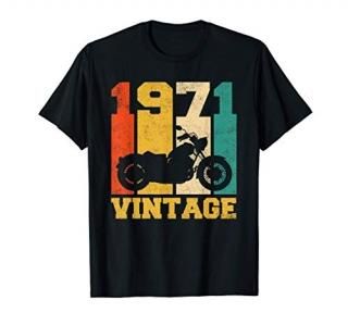 50 Years Old Gifts Vintage 1971 Motorcycle 50th Birthday T-Shirt