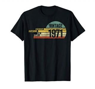 50 Year Old Legendary Retro Vintage Awesome Birthday 1971 T-Shirt