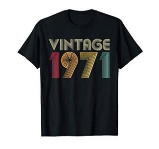 Vintage 1971 50th Birthday Retro Men Women 50 Years Old T-Shirt
