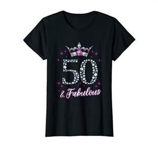 Womens Womens 50 And Fabulous 1969 50Th Birthday Gift Tee T-Shirt