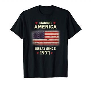 Cool 1971 Bday Funny Vintage 50th Birthday Gift Women Men T-Shirt