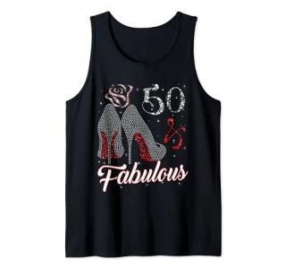 50 And & Fabulous 1971 50Th Birthday Gift Tee For Womens Tank Top
