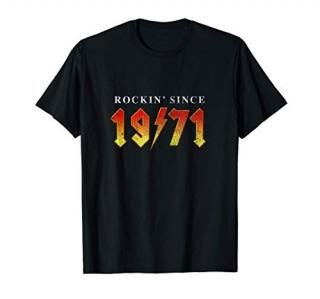 1971 Classic Rock Music Fan 50th Birthday Gift T-Shirt