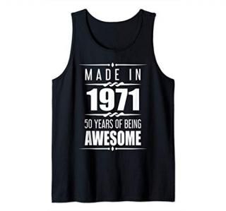 50th Birthday Gifts Men Women 50 Year Old 50th Birthday Tank Top