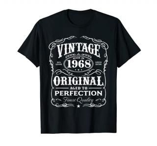 Vintage Made In 1968 T-Shirt 50th Birthday Gift