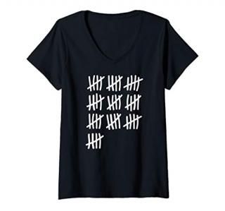 Womens 50th birthday V-Neck T-Shirt